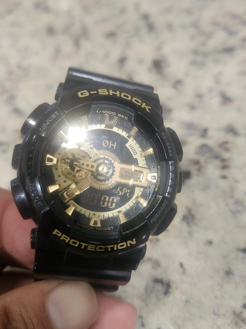 Casio G-SHOCK Black & Gold Digital-Analog Watch